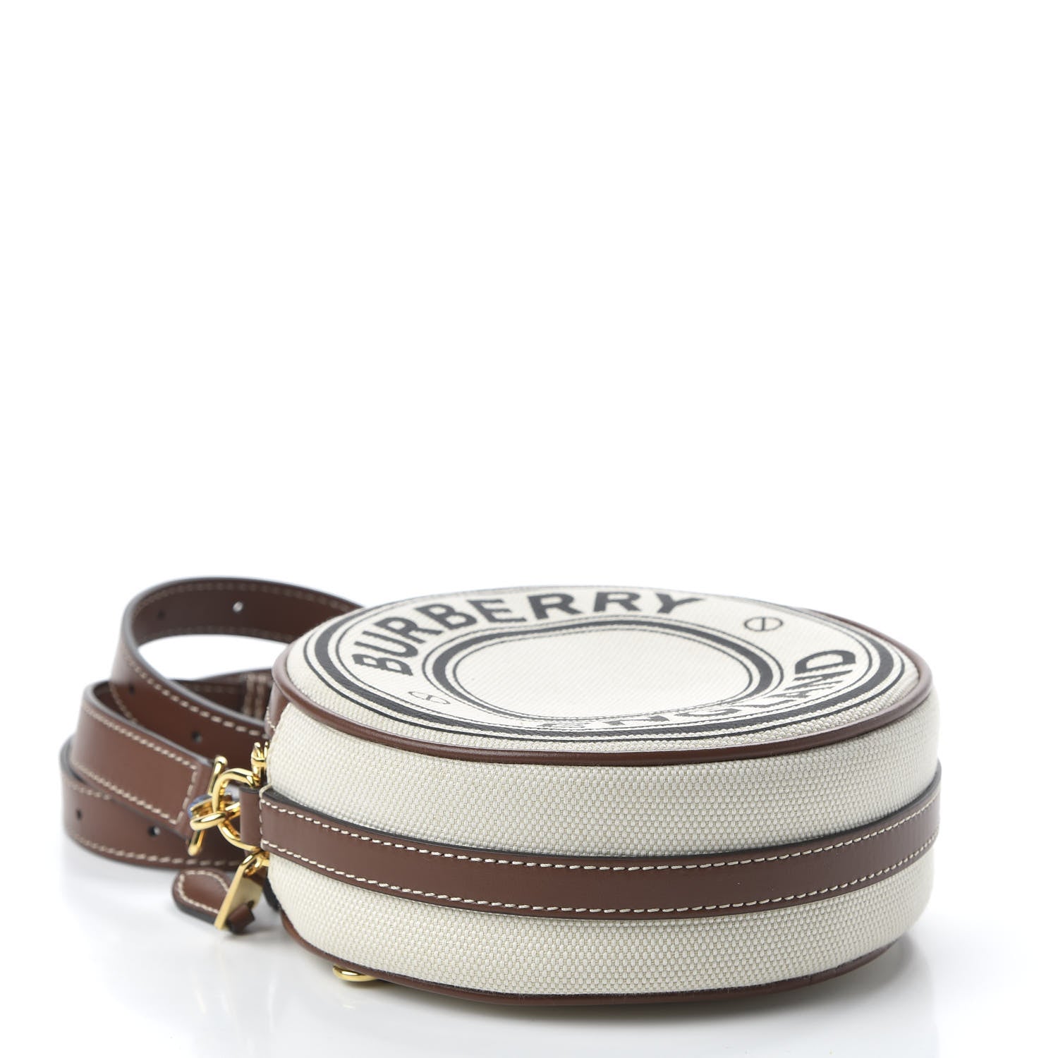 Burberry Canvas Calfskin Louise Bag Natural 4 of 11
