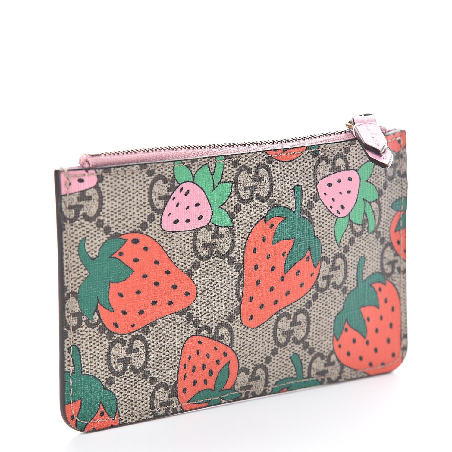 Gucci GG Supreme Monogram Strawberry Key Case 3 of 7