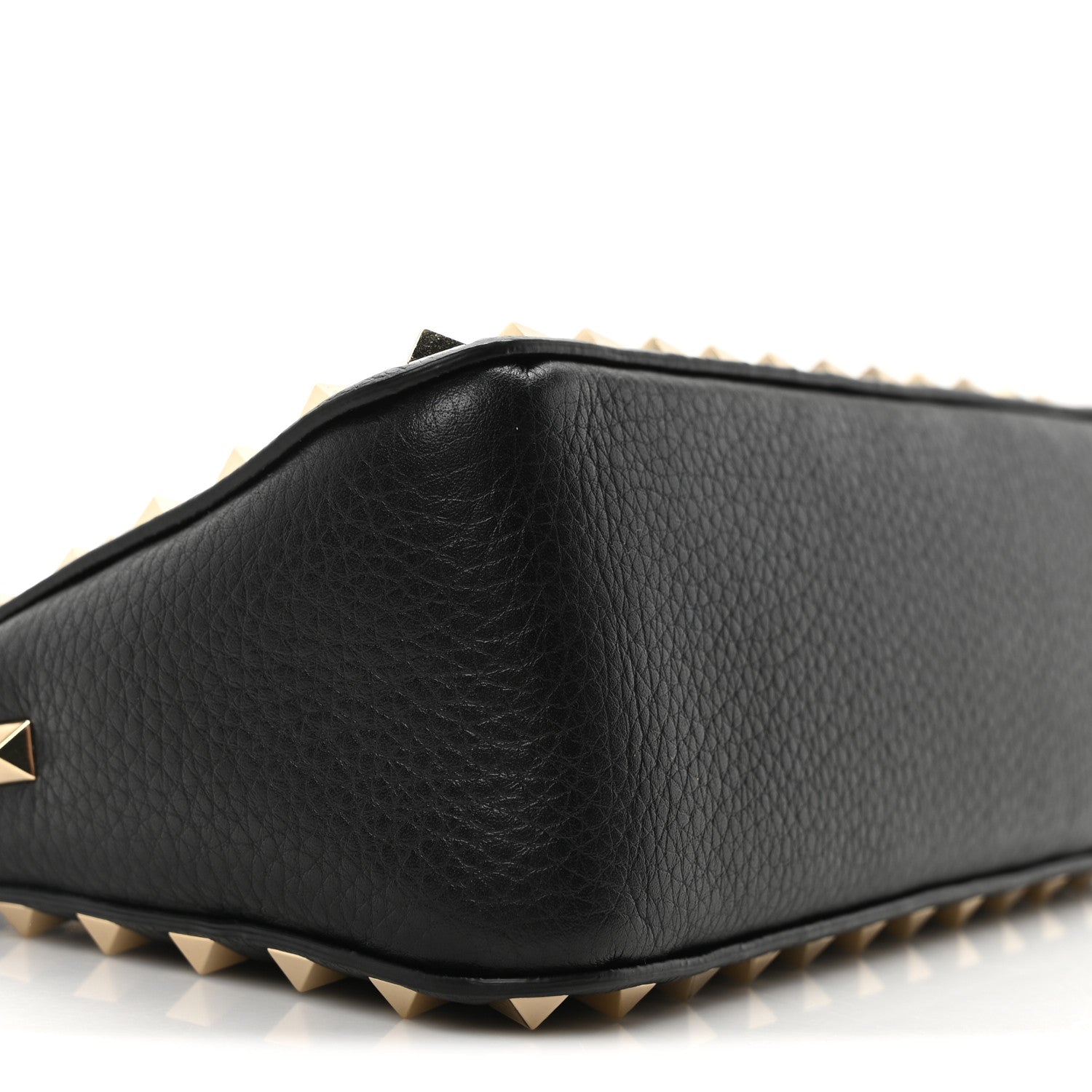 Valentino Garavani Pebbled Calfskin Small Rockstud Flip Lock Shoulder Bag Black 8 of 10