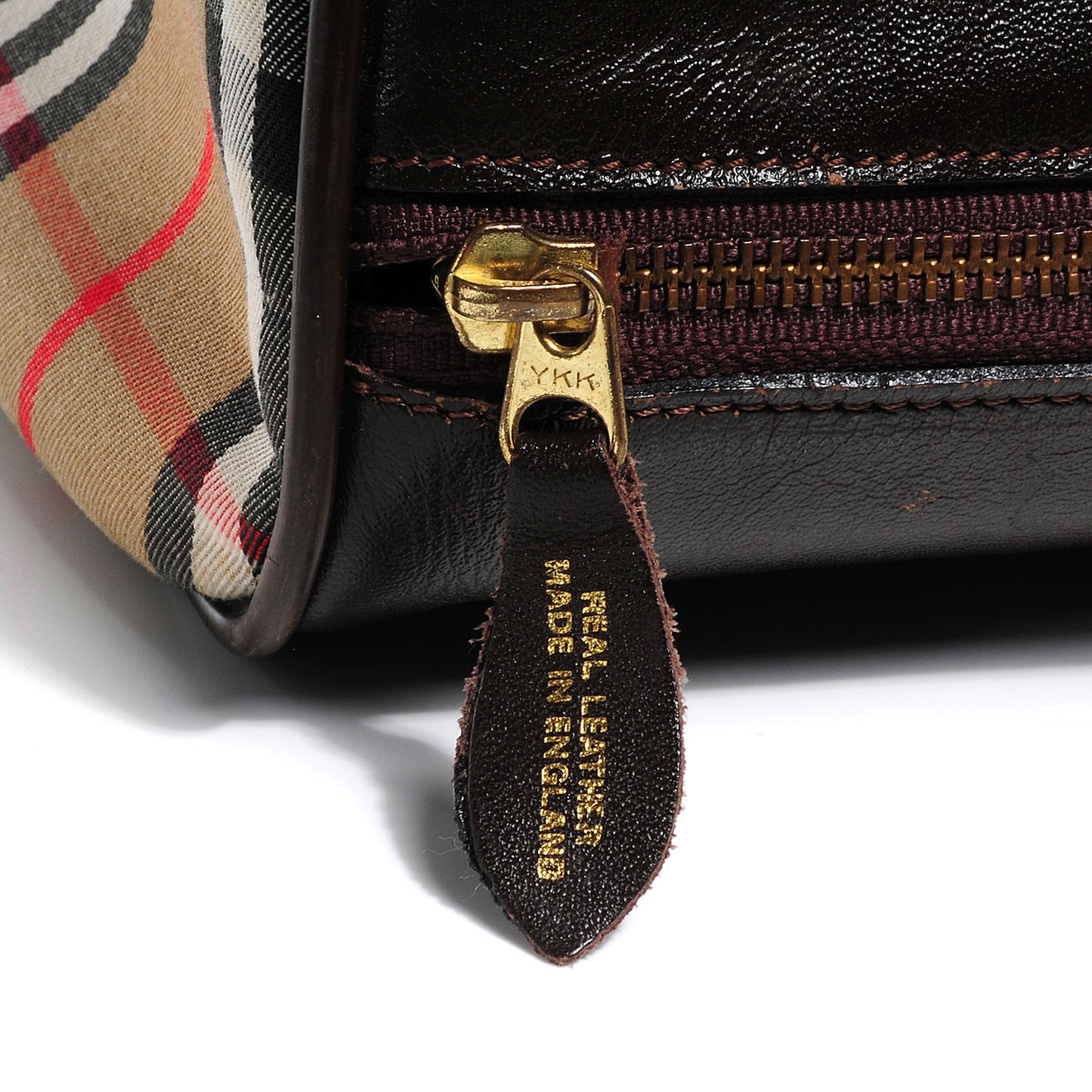 BURBERRYS Vintage Haymarket Check Carry On Travel Bag