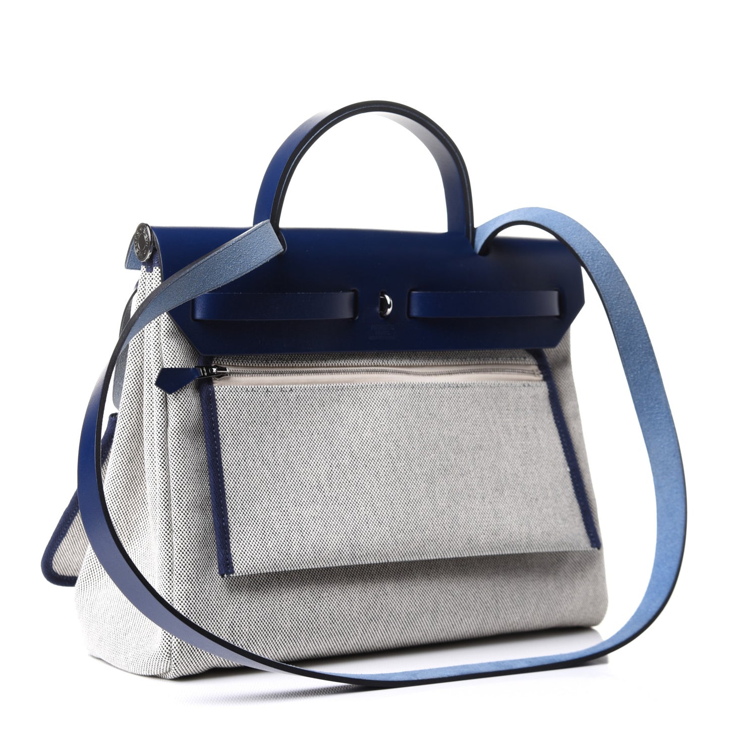 Vache Hunter Toile H Brides de Gala Herbag Zip Retourne 31 PM Bleu De France Ecru Black