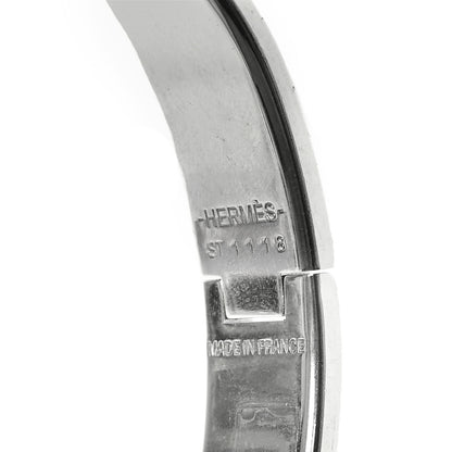 Hermes Enamel Narrow Clic Clac H Bracelet Bleu Indigo 4 of 4