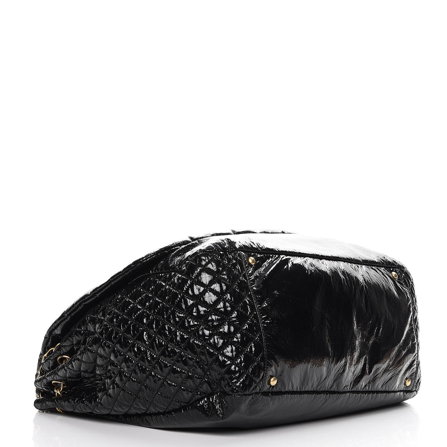 Chanel Vinyl XL Rock and Chain Flap Black 4 of 7