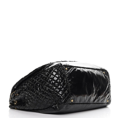 Chanel Vinyl XL Rock and Chain Flap Black 4 of 7