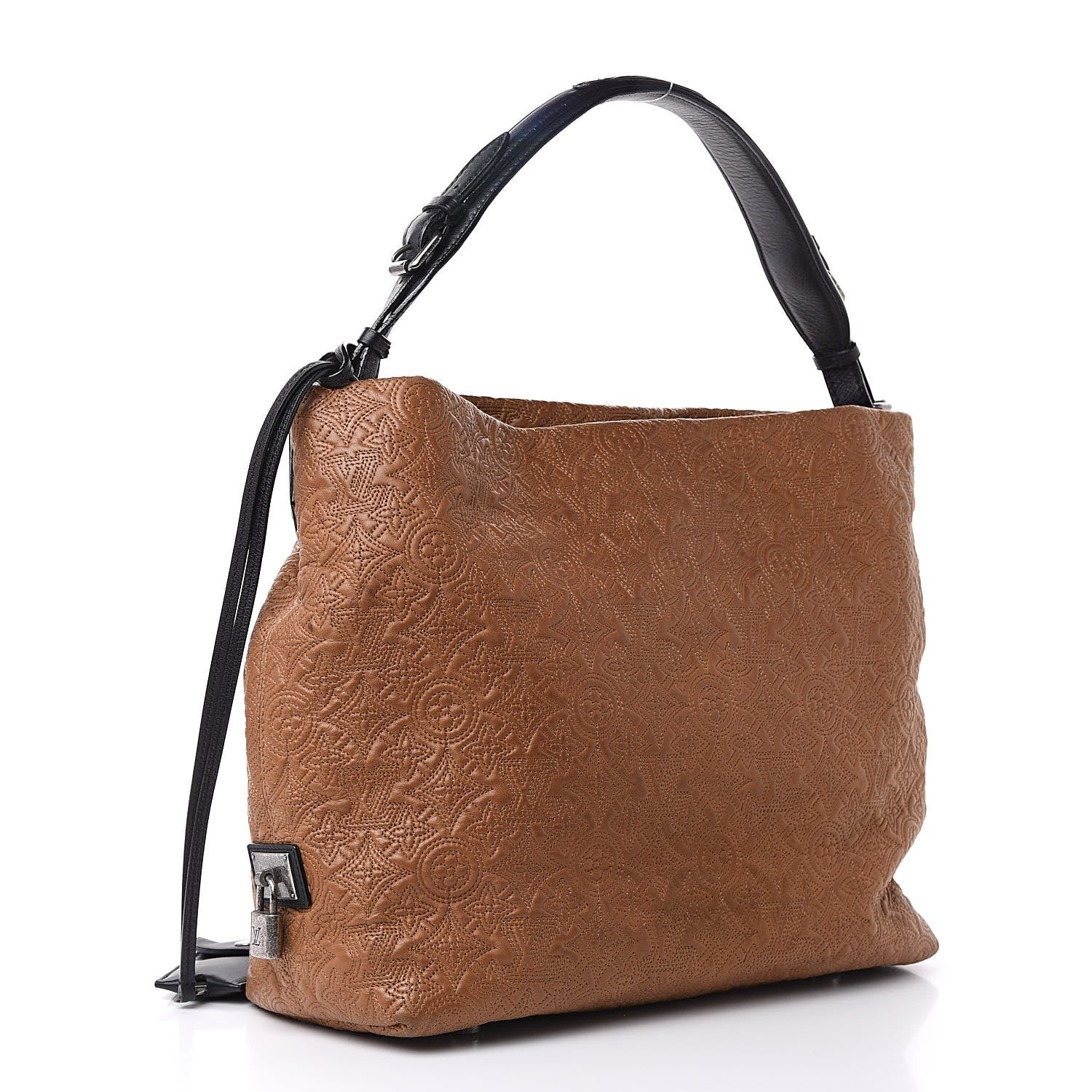 Louis Vuitton Lambskin Antheia Hobo PM Caramel 3 of 13