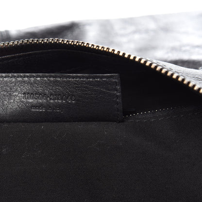 Balenciaga Agneau Classic Silver Hardware Weekender Black 7 of 13