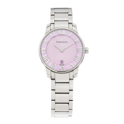 Tiffany Stainless Steel 29mm Atlas 2-Hand Quartz Watch Mauve 1 of 5