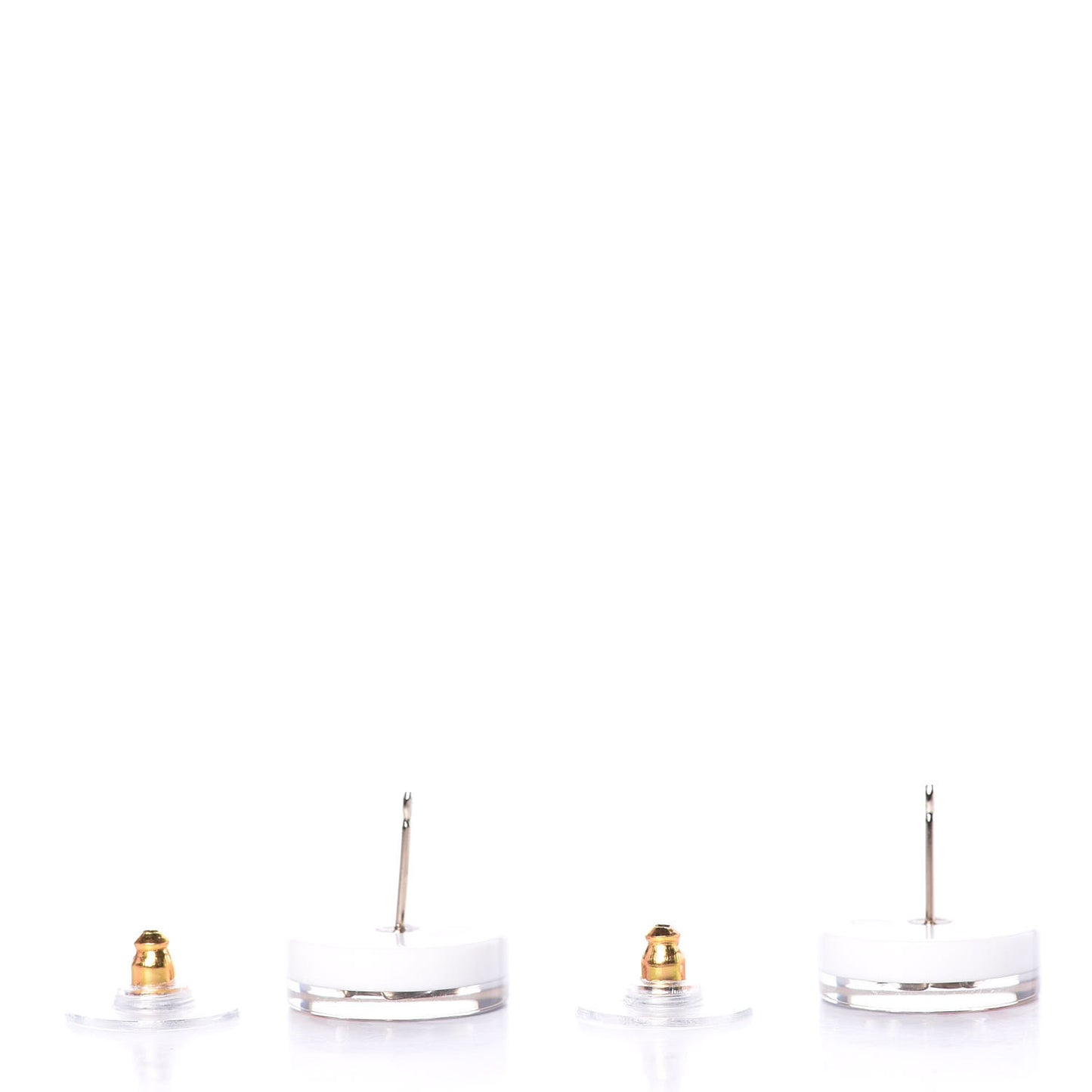 Resin Glitter Stripe CC Earrings Multicolor