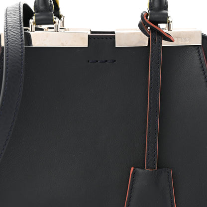 Fendi Vitello Dolce Mini 3Jours Tote Blue Notte 8 of 12