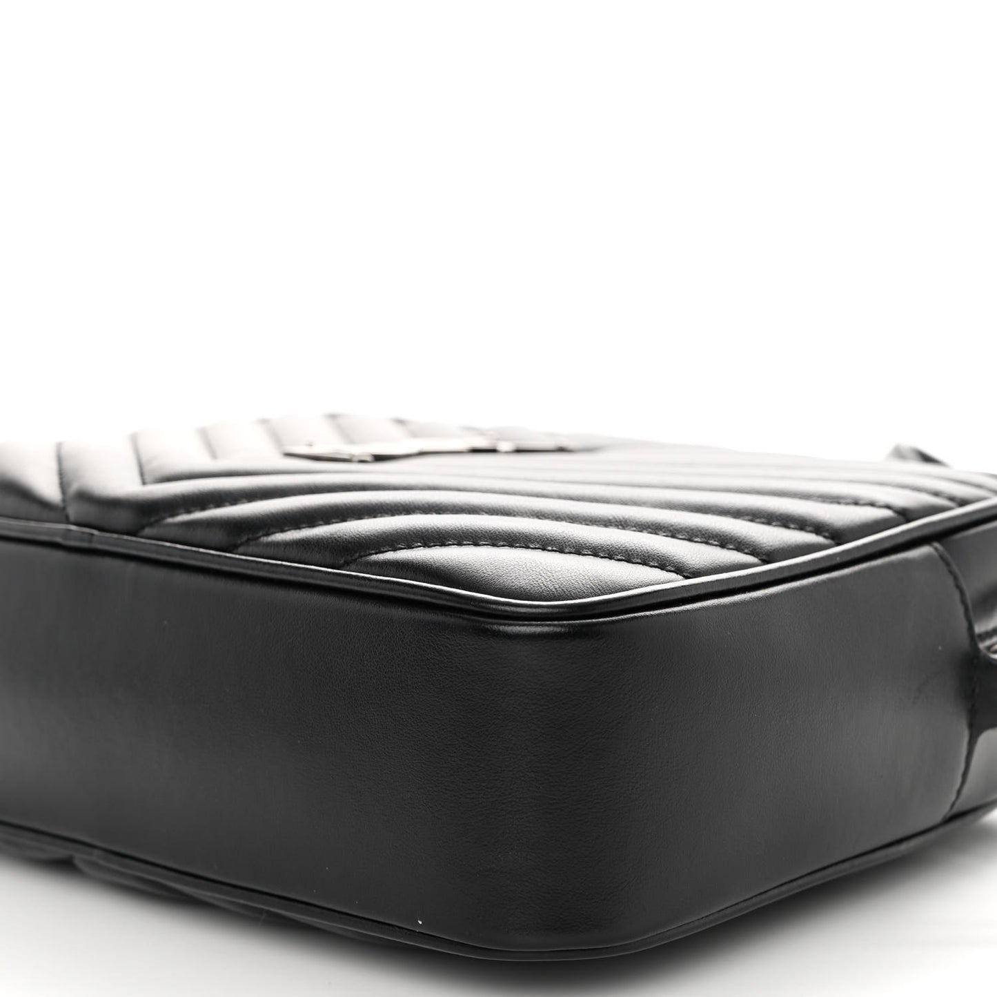 Calfskin Matelasse Monogram Lou Camera Bag Black