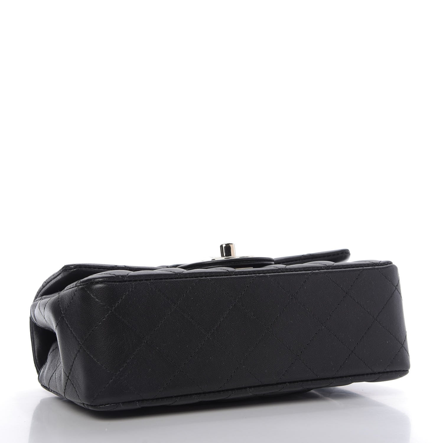 Chanel Lambskin Quilted Mini Rectangular Flap Black 4 of 10