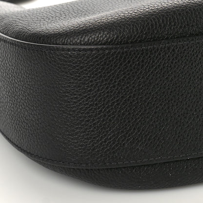 Prada Vitello Daino Zippered Messenger Hobo Black 7 of 8