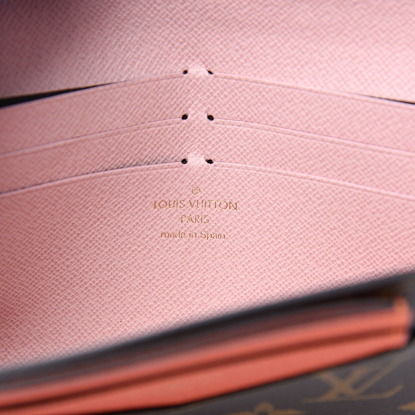 Monogram Jeanne Wallet Rose Ballerine