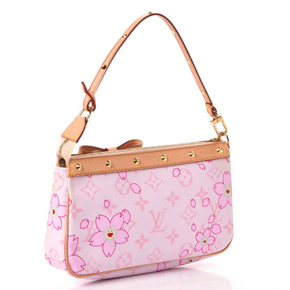 Louis Vuitton Monogram Cherry Blossom Pochette Accessories Pink 3 of 8