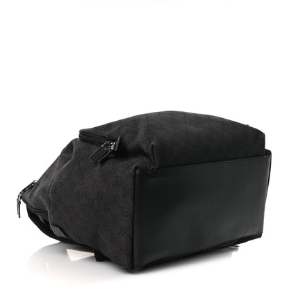 Gucci Denim Monogram Medium Backpack Black 4 of 12