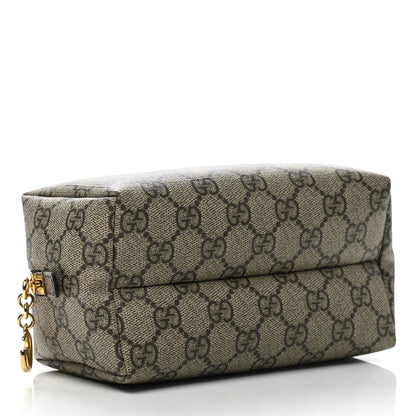Gucci Soft GG Supreme Monogram Calfskin Medium Ophidia Cosmetic Case Beige Ebony New Acero 4 of 8