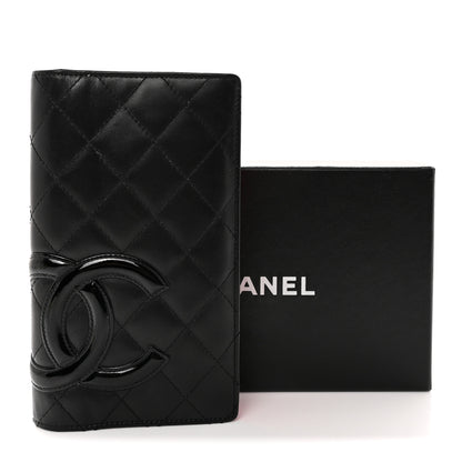 Chanel Calfskin Quilted Cambon Yen Wallet Black 13 of 13