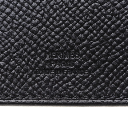 Hermes Epsom Tarmac Dot PM Passport Holder Black Bleu 6 of 8