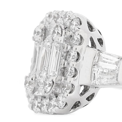 Parker & West by FASHIONPHILE 18K White Gold Diamond .75ct Baguette Cut Ring 49 5 3 of 9