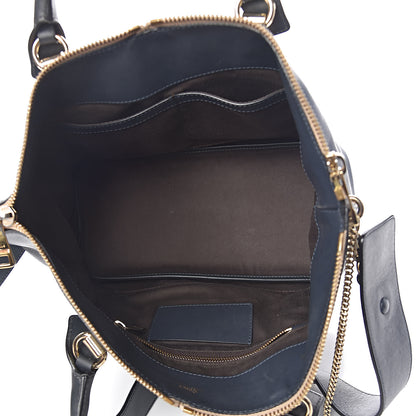 Chloe Smooth Calfskin Large Baylee Tote Street Blue 5 of 11
