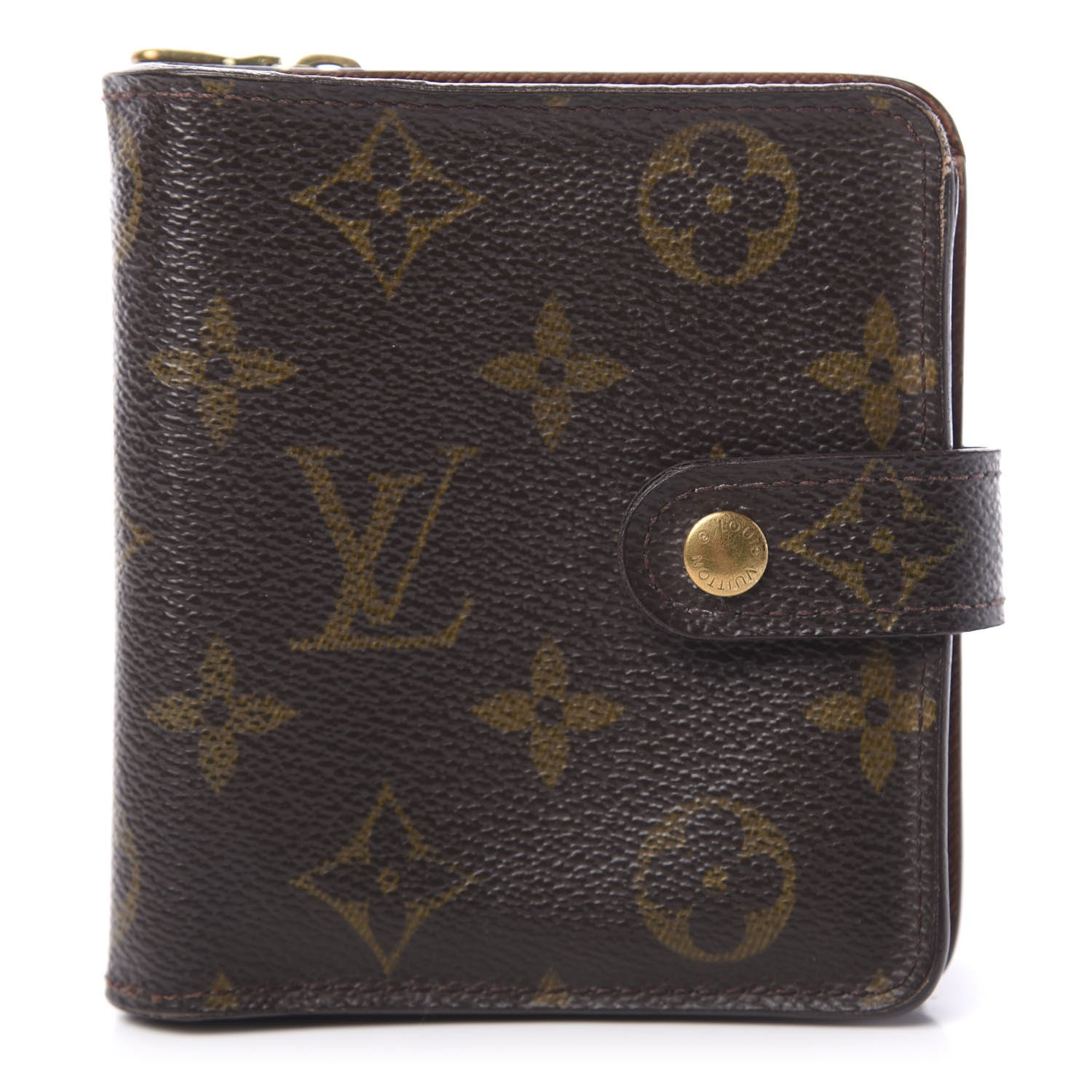 Louis Vuitton Monogram Compact Zippe Zipped Wallet 1 of 7