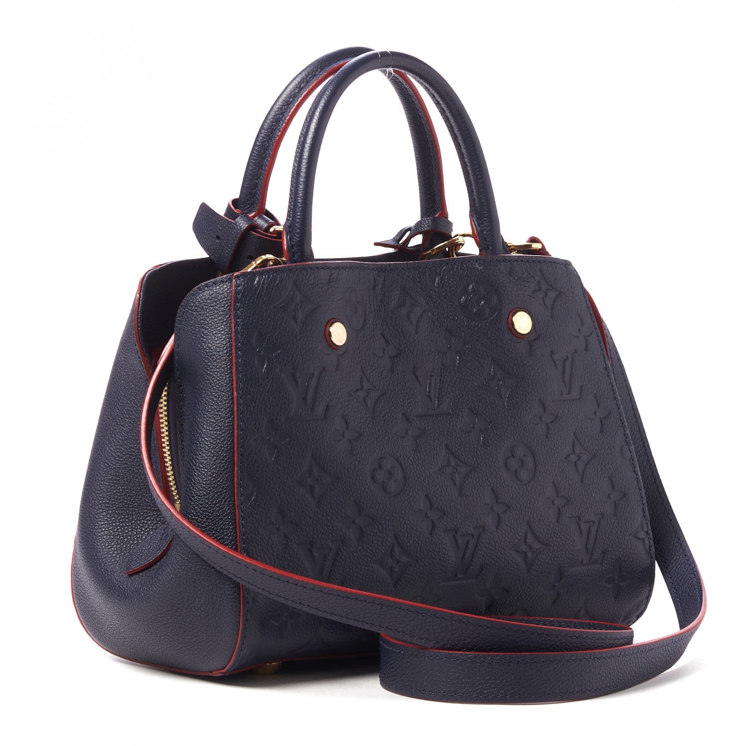 Louis Vuitton Empreinte Montaigne BB Marine Rouge 3 of 8