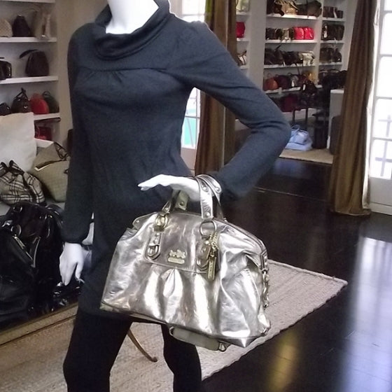 COACHMadisonSabrinaMirroredMetallicGold12965