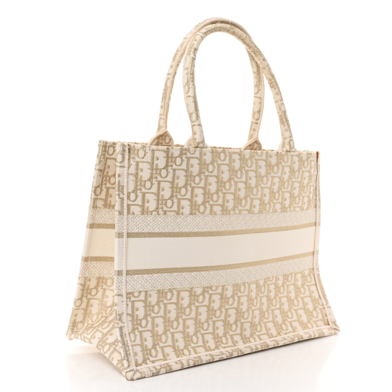 Christian Dior Oblique Medium Book Tote Gold Multicolor 3 of 12