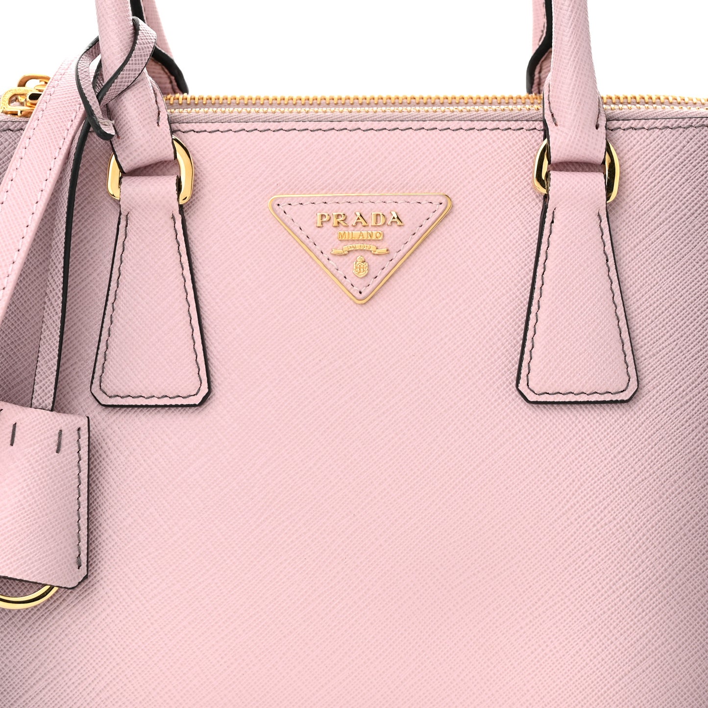 Saffiano Lux Ombre Small Galleria Double Zip Tote Gradient Pink