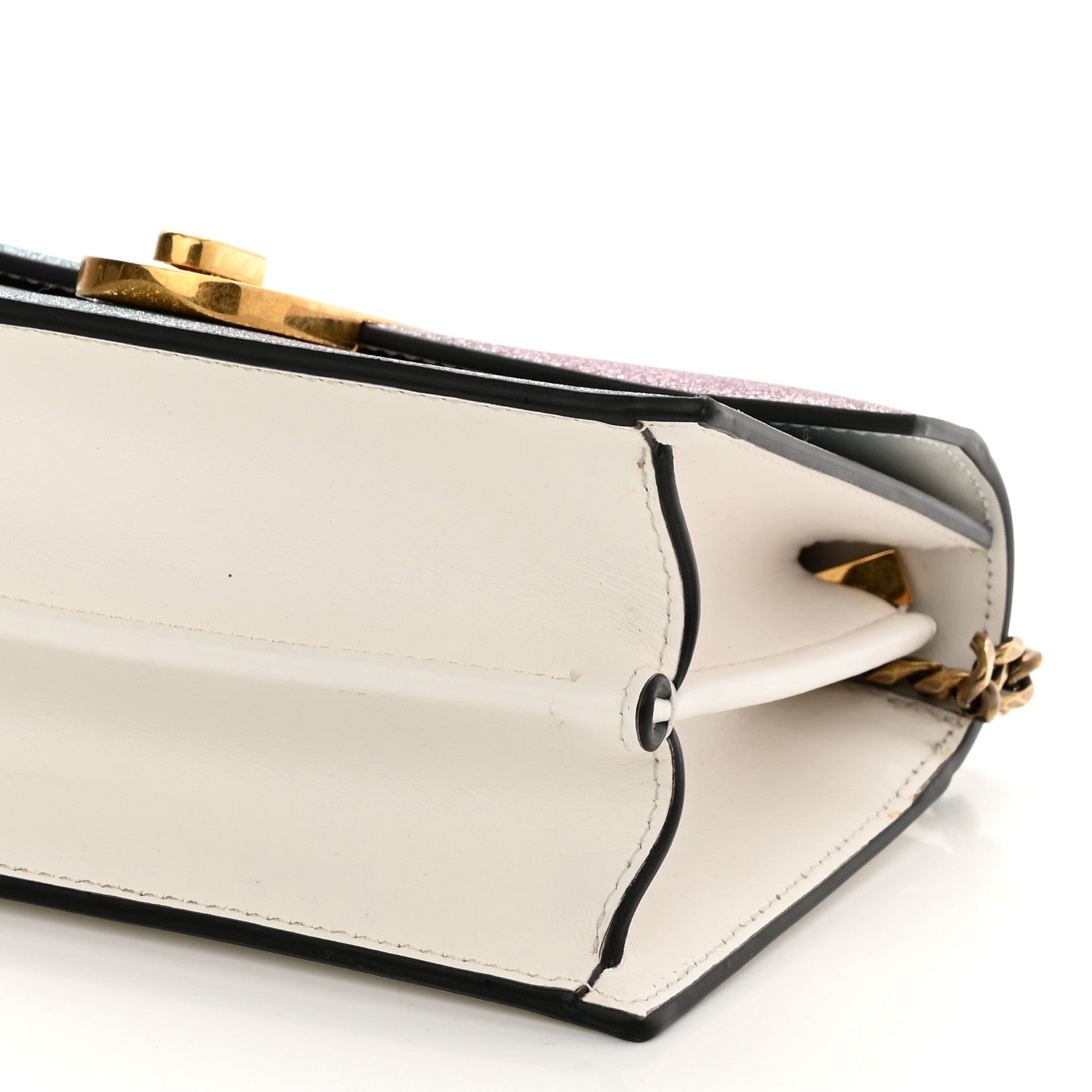 Christian Louboutin Glitter Calfskin Elisa Mini Shoulder Bag Multicolor Snow 10 of 13
