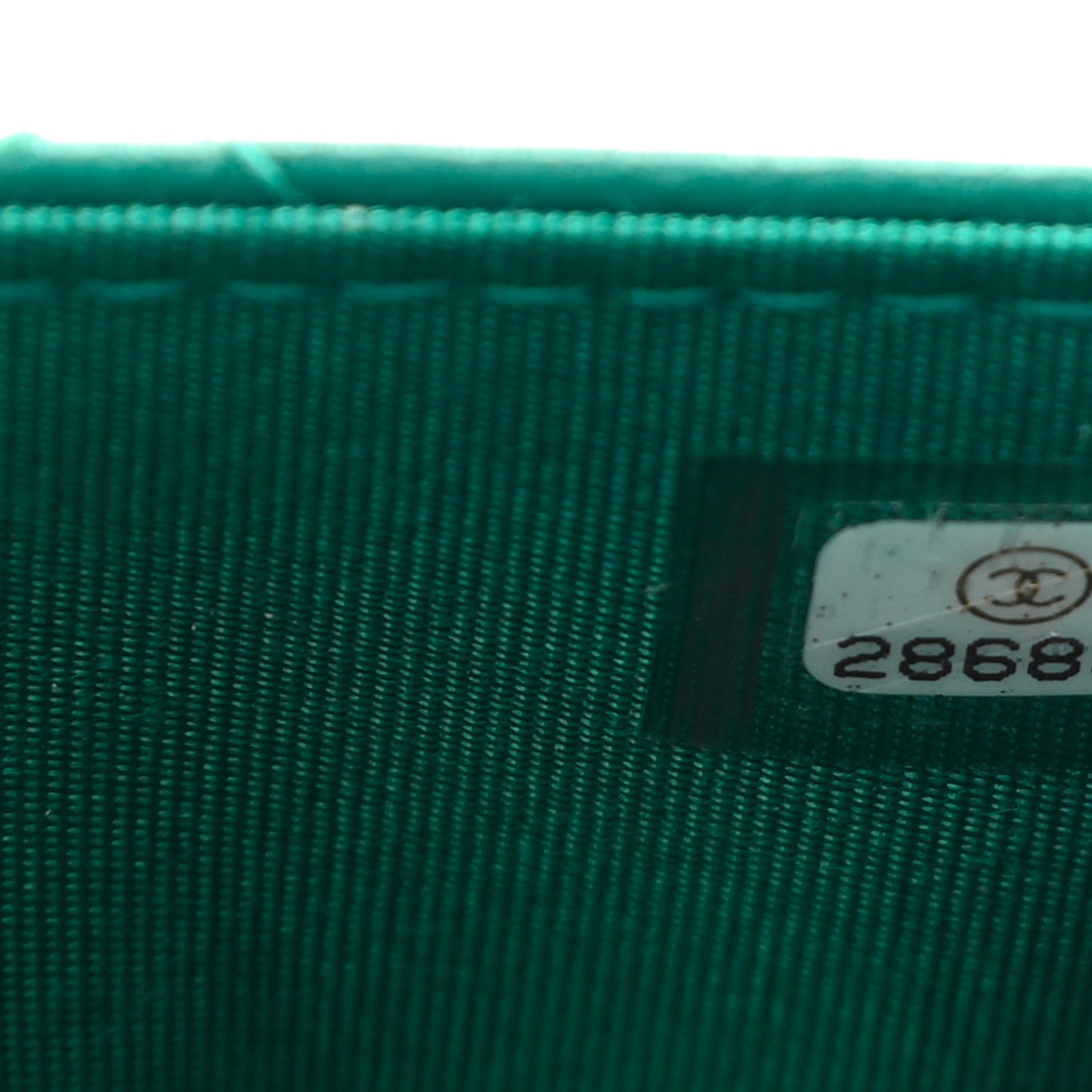 Lambskin Quilted Trendy CC Wallet On Chain WOC Green