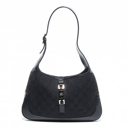 Gucci Monogram Small Jackie O Hobo Black 1 of 8