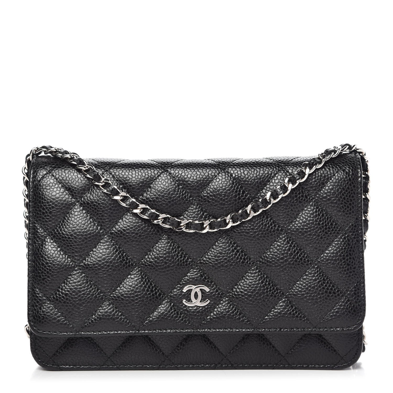 Chanel Caviar Quilted Wallet On Chain WOC Black 1 of 10