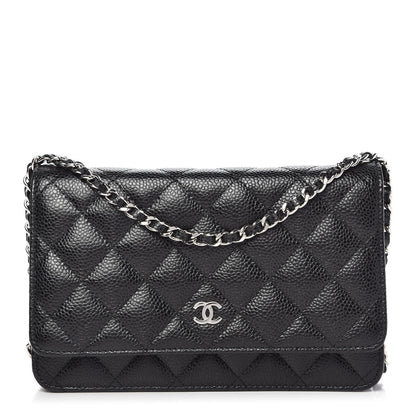 Chanel Caviar Quilted Wallet On Chain WOC Black 1 of 10