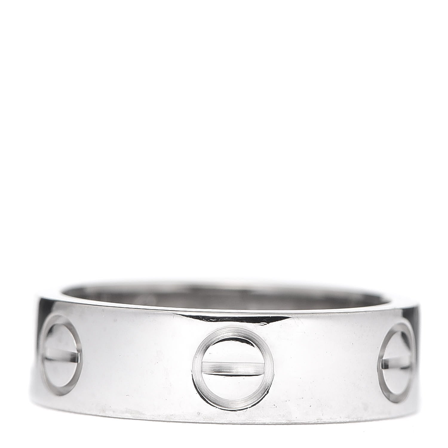 Cartier 18K White Gold 5.5mm LOVE Ring 52 6 3 of 4
