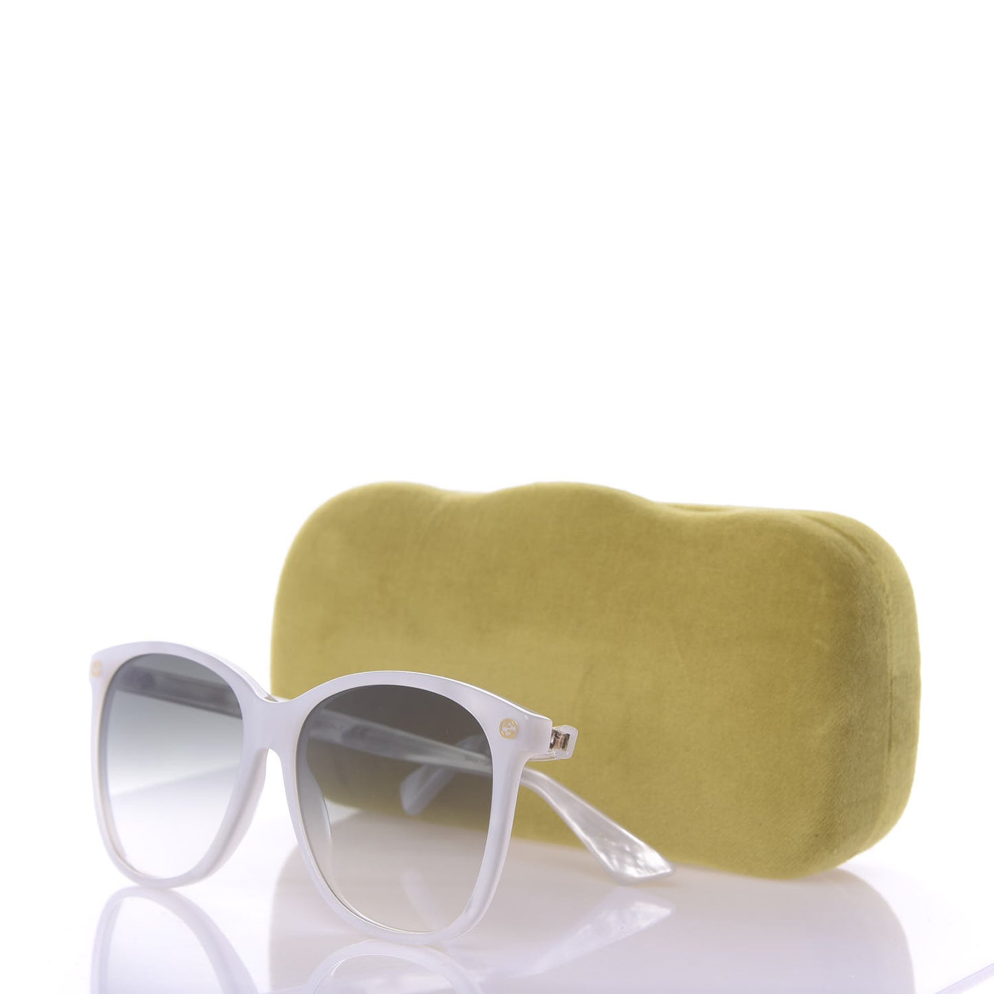 Acetate Round GG Sunglasses GG0024S Pearl