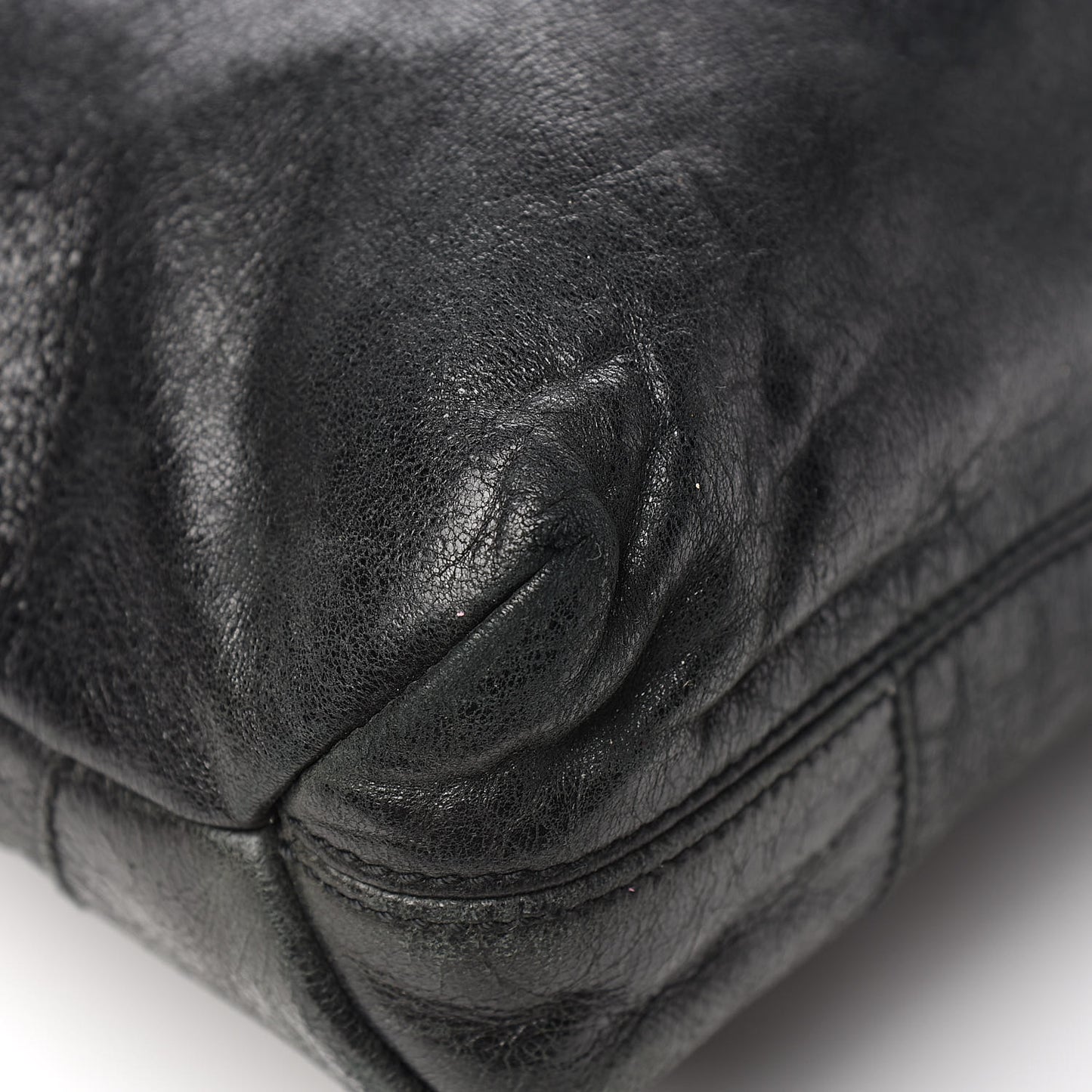 Agneau Giant 21 Silver Hardware Brief Black