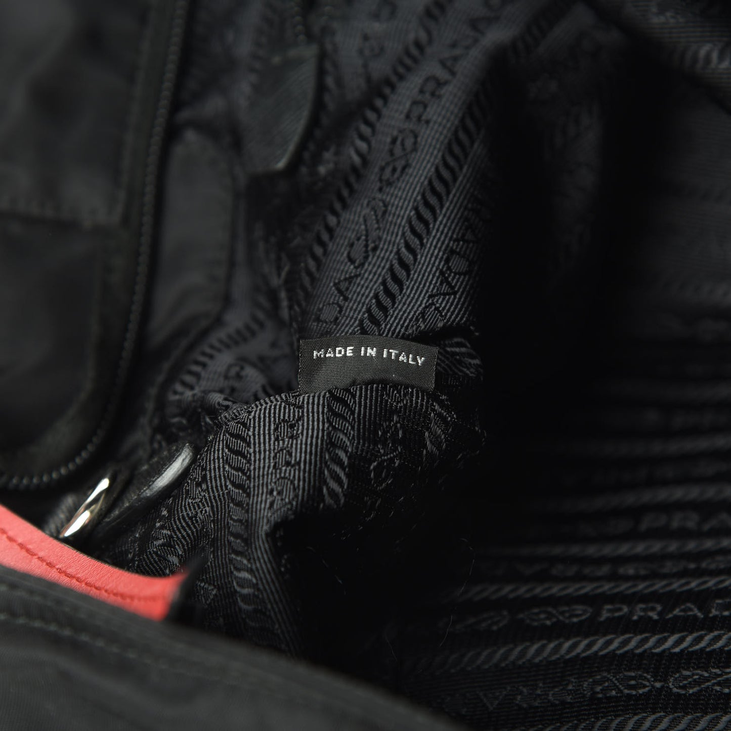 Nylon New Vela Studded Tote Black Fuoco