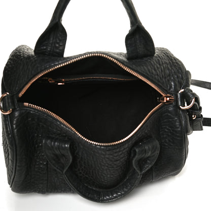 Alexander Wang Pebbled Lambskin Rocco Black Rose Gold Hardware 5 of 16