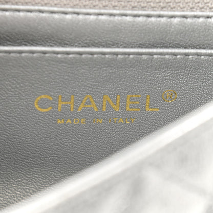 Chanel Iridescent Calfskin Quilted Mini Rectangular Flap Silver 9 of 11