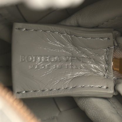 Bottega Veneta Polished Nappa Intrecciato Metallic Knot Mini Loop Camera Bag Sterling 6 of 9