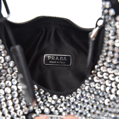 Prada Satin Crystal Mini Re-Edition 2000 Bag Cristal 6 of 10