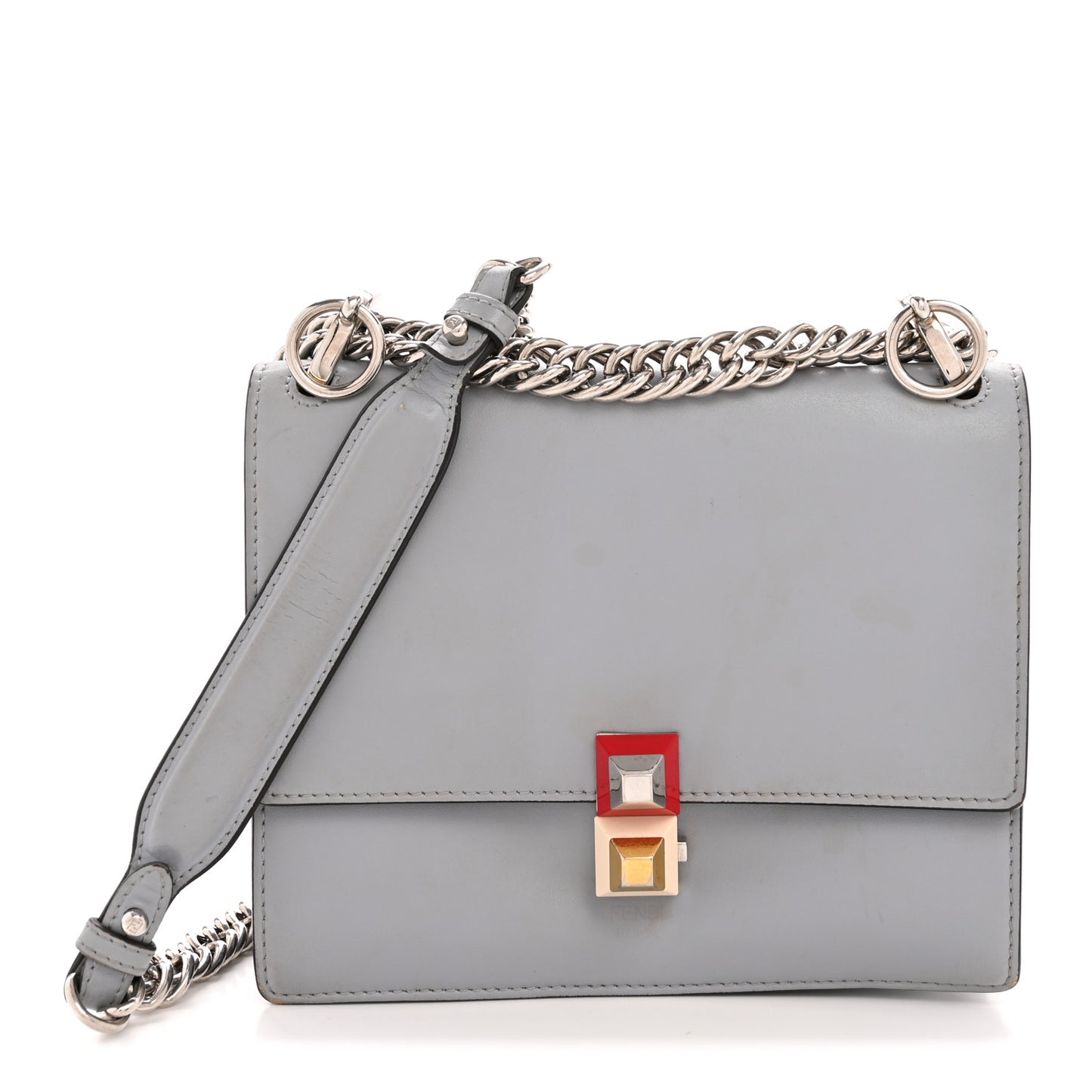 Vitello Liberty Studded Small Kan I Shoulder Bag Ardesia Multicolor
