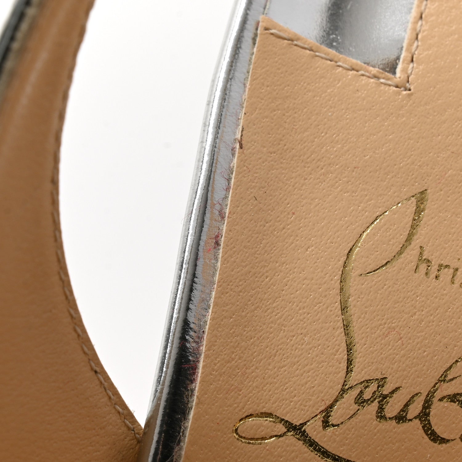 Christian Louboutin Rete Specchio Frescobella 70 Pumps 37.5 Silver 8 of 11