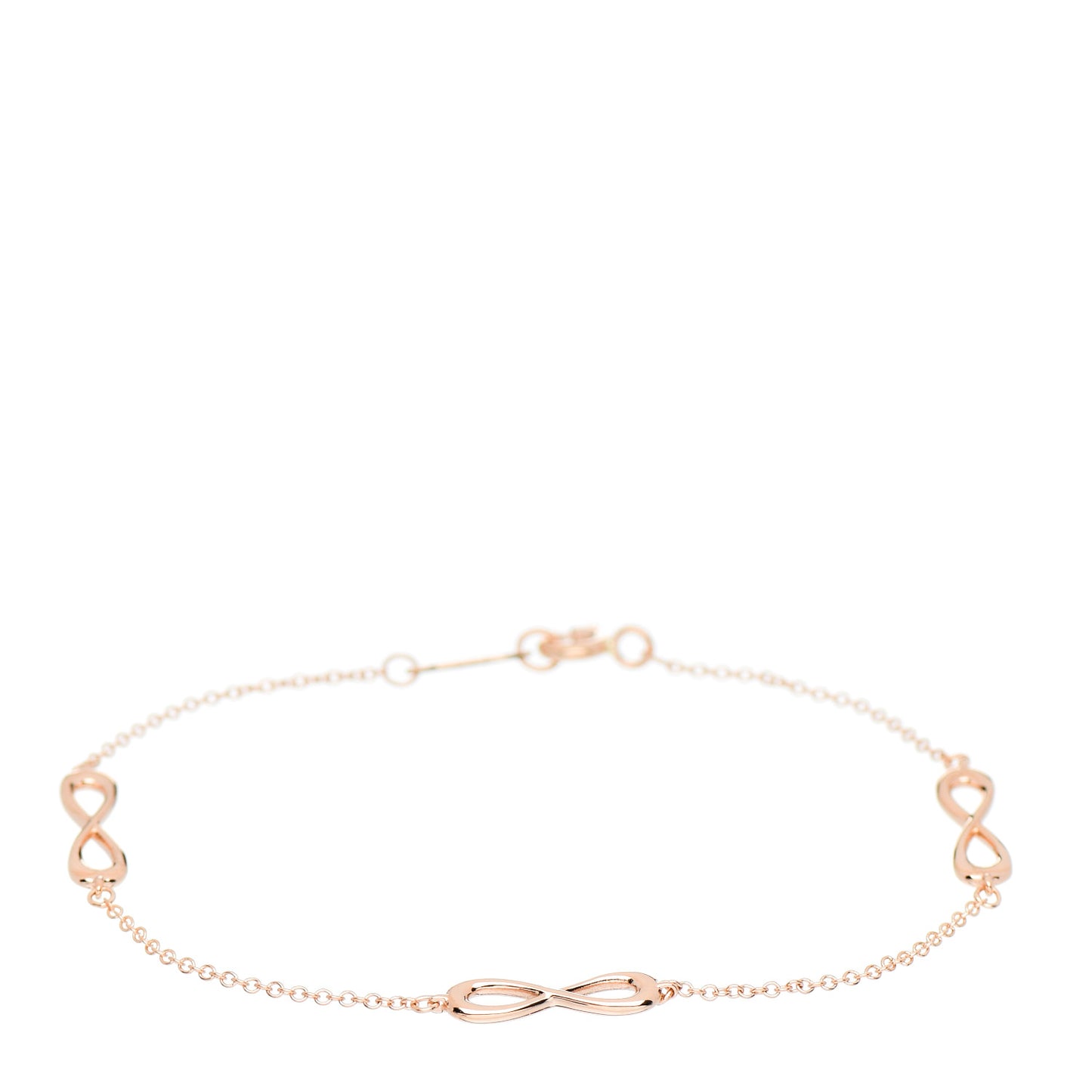 18K Rose Gold Infinity Endless Bracelet