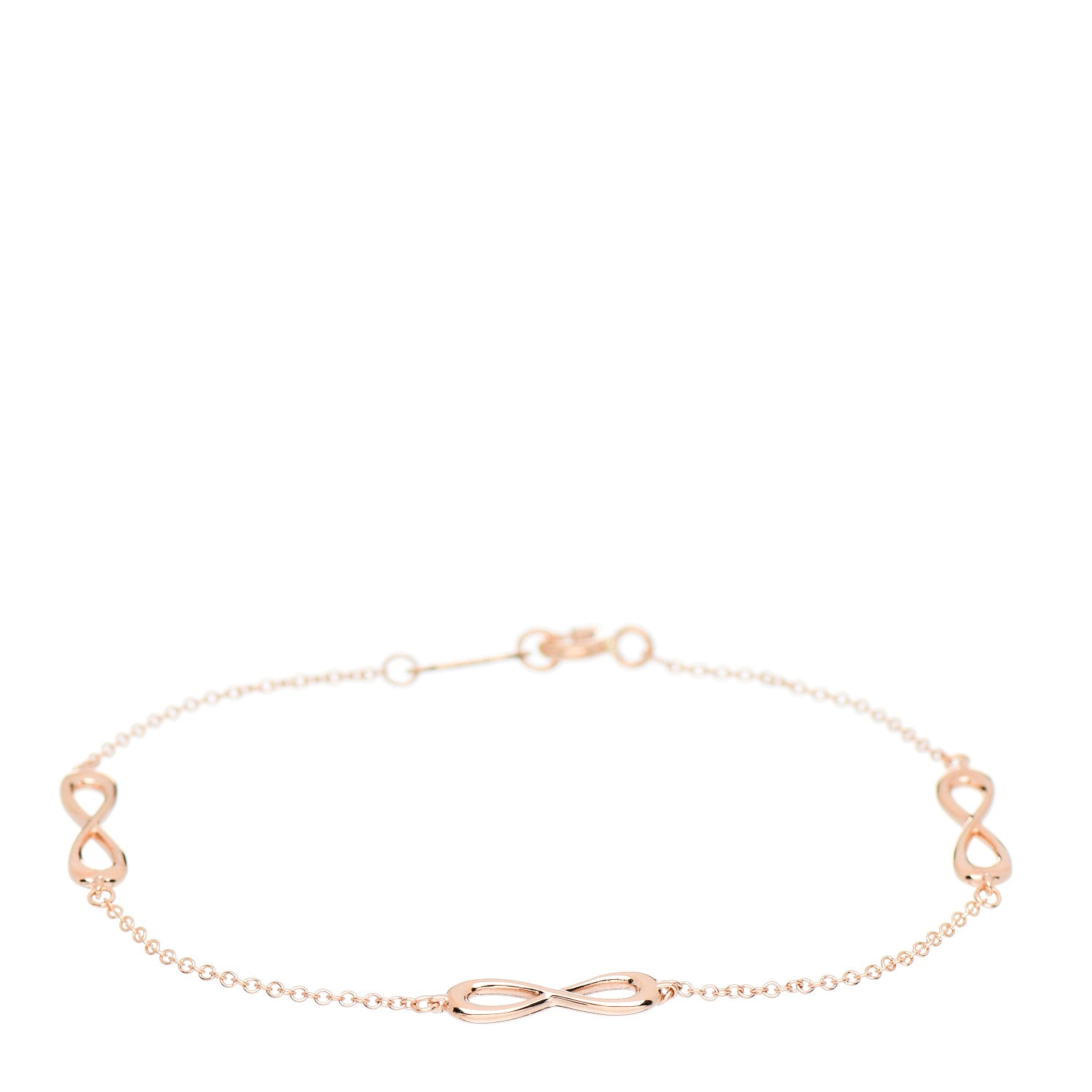 Tiffany 18K Rose Gold Infinity Endless Bracelet 1 of 4