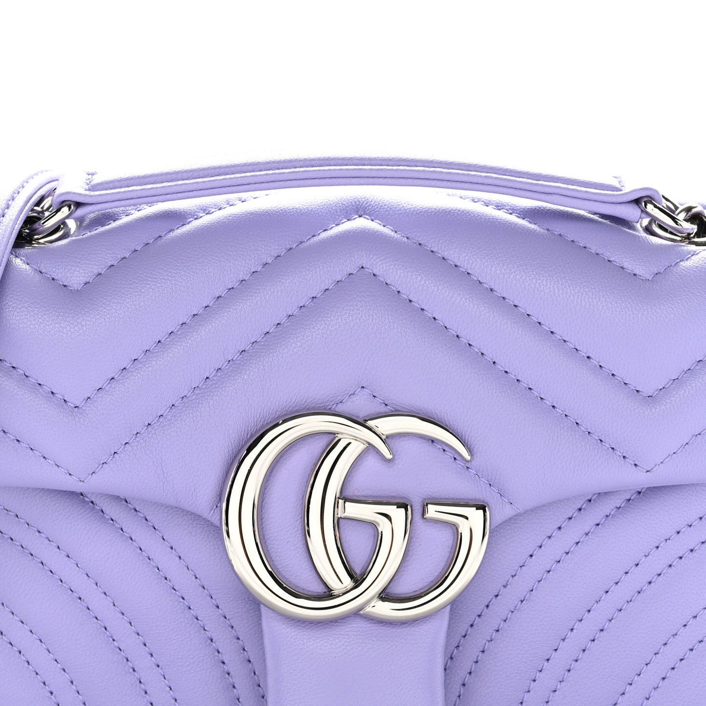 Lambskin Matelasse Small GG Marmont Shoulder Bag Lapis