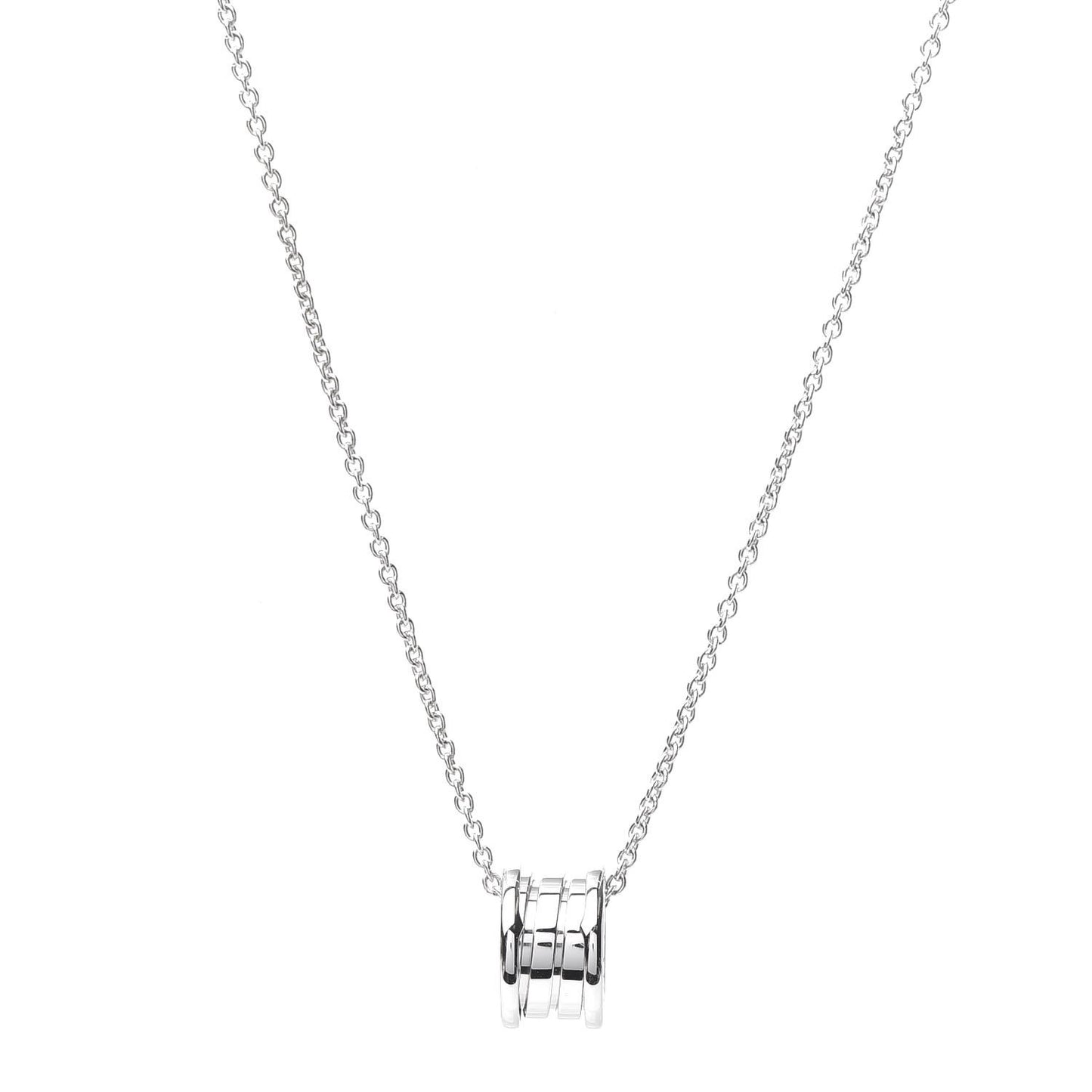 18K White Gold B.Zero1 Pendant Necklace