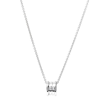 Bulgari 18K White Gold B.Zero1 Pendant Necklace 1 of 4