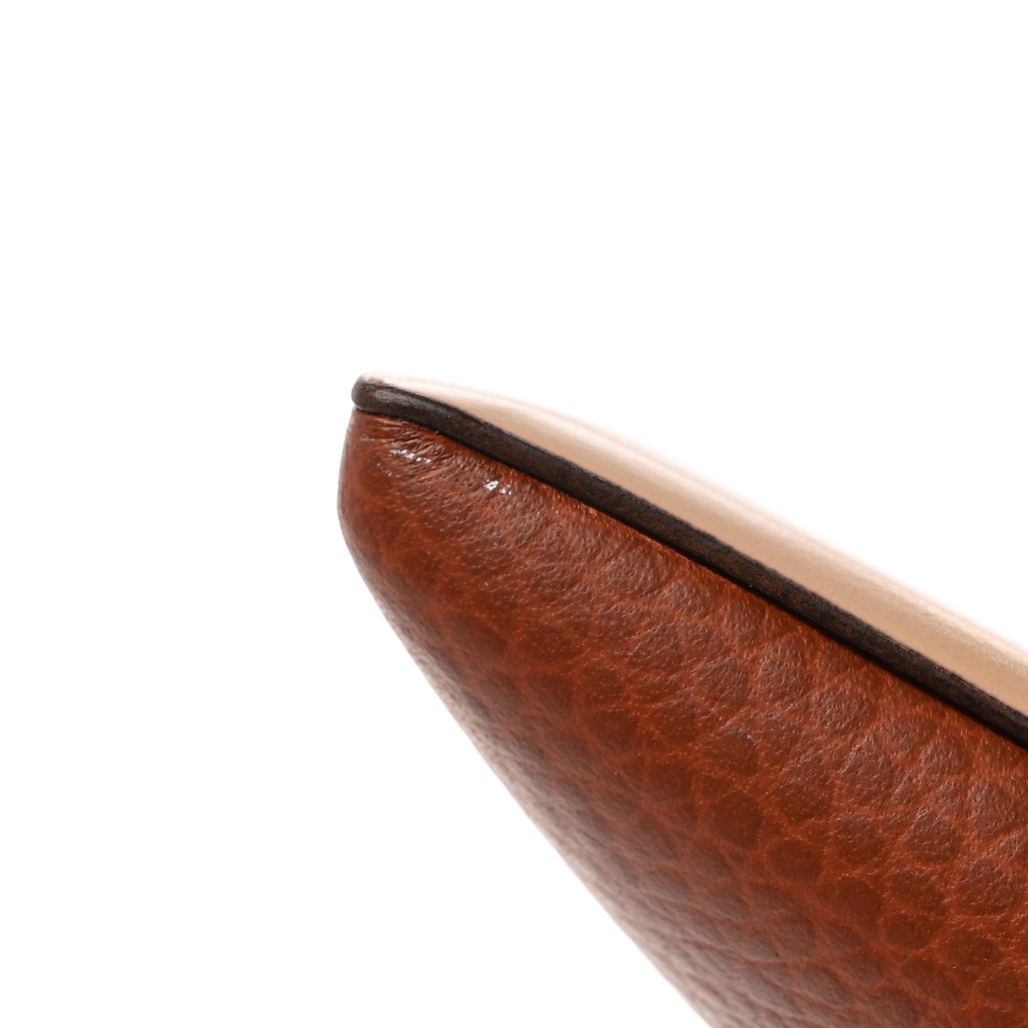 Pebbled Calfskin Rockstud 85mm Pumps 37 Cuoio